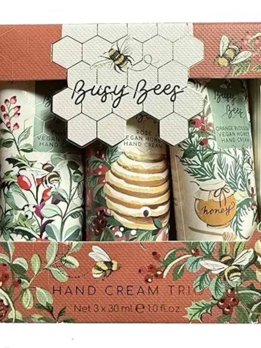 Heathcote & Ivory Busy Bees Vegan Honey Hand Cream Trio Set